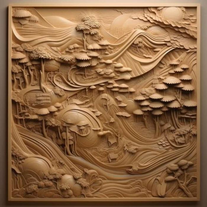 نموذج ثلاثي الأبعاد لآلة CNC 3D Art 